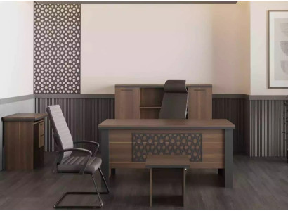 Tables en bois brunes modernes pour bureau