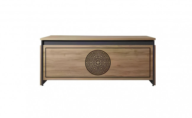 Mobilier de bureau en bois massif tables armoires étagères marron