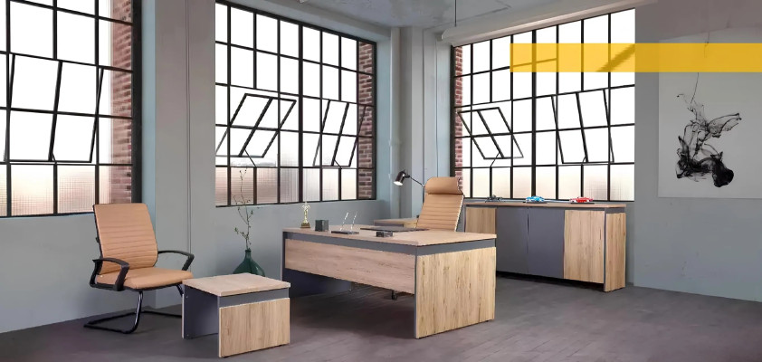 Table console élégante en forme de lys pour bureau
