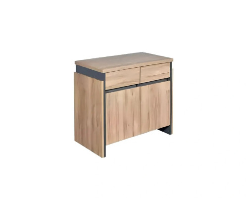 Armoire de bureau élégante avec des caisses en bois