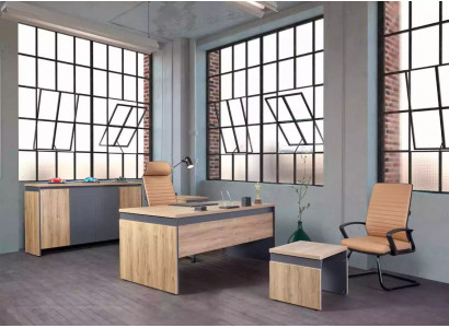 Table de conférence, table d'appoint, bureau, bureau, design, marron