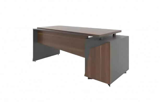Ensemble de meubles de bureau mobile marron