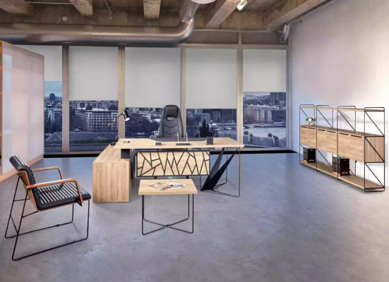 Bibliothèque en bois moderne