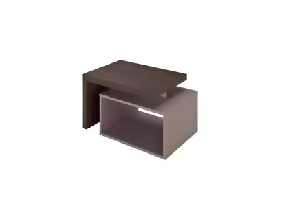 Table basse brune pour espaces commerciaux