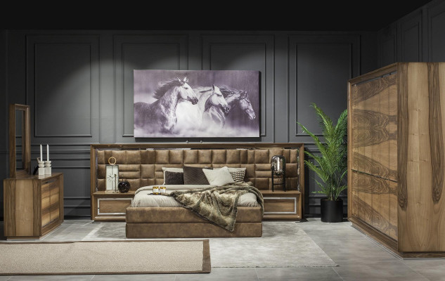 Table de nuit luxueuse pour chambre moderne