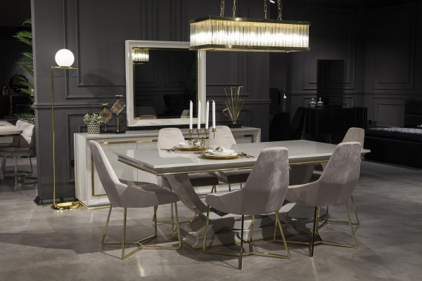 Miroir mural moderne et luxueux avec cadre blanc