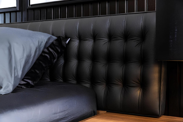 Lit double luxueux 160x200 cm meuble moderne