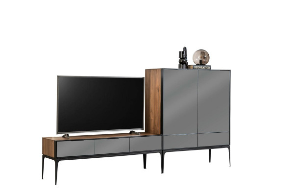 Meuble TV avec armoire intégrée