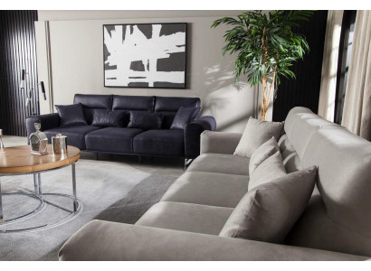 Ensemble de canapés 3+3+1 de style italien