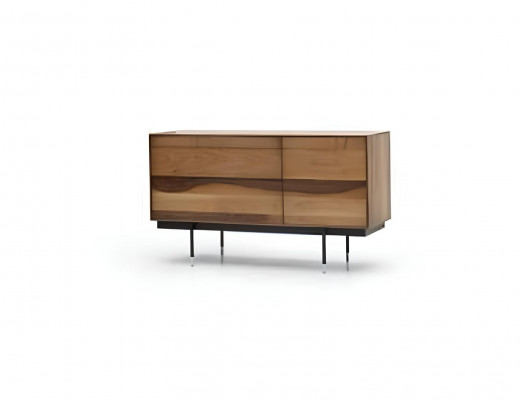 Ensemble de meubles de chambre à coucher moderne et luxueux en 4 pièces marron