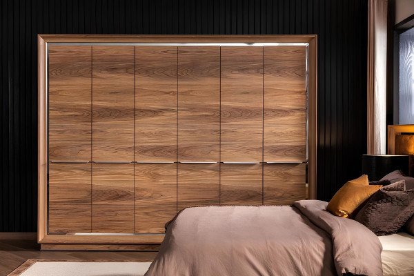 Ensemble de meubles parfait pour chambre d'hôtel, lit confortable, armoire, 6 pièces
