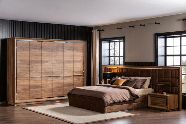 Armoire à 6 portes pour chambre à coucher
