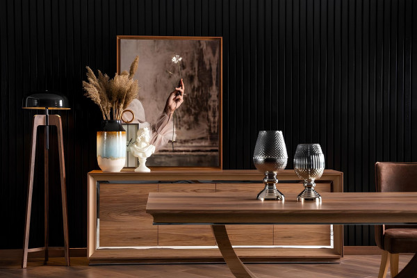 Ensemble de meubles de salle à manger avec table et chaises