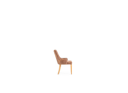 Chaise longue élégante et rembourrée de style loft - fauteuil de cuisine en cuir noir