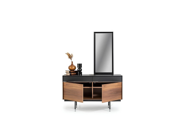 Commode + miroir avec espace de rangement 2 pièces dans l'ensemble