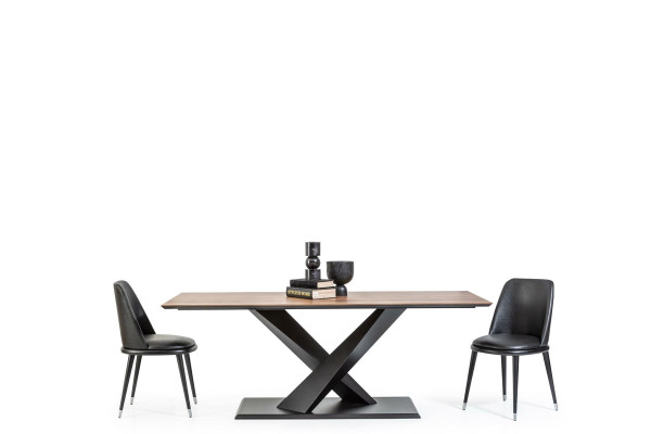 Fauteuil en cuir noir luxueux, chaises rembourrées, meubles design pour le salon et la cuisine