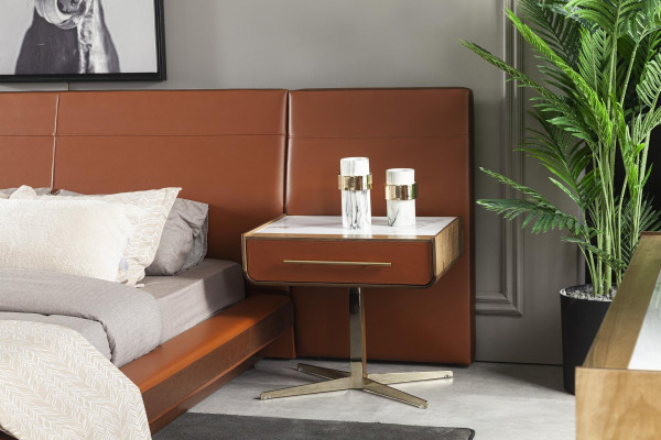 Table de nuit pratique avec espace de rangement moderne