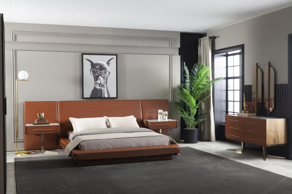 Armoire de design luxueuse avec des pieds dorés