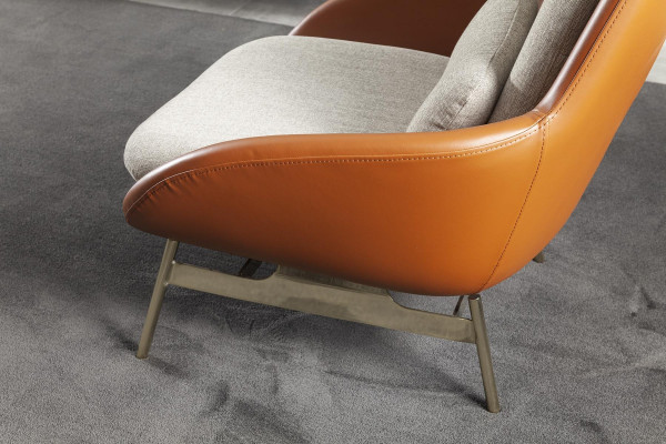 Fauteuil club marron