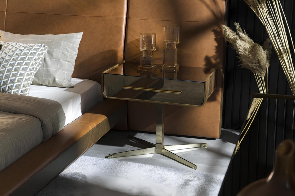 Ensemble de meubles de chambre à coucher luxueux avec lit, commode et armoire 6 pièces