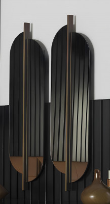 Ensemble de meubles de chambre à coucher comprenant un lit, des tables de nuit et une armoire, 5 pièces.