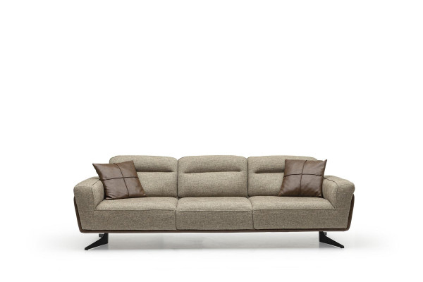 Canapé d'angle spacieux et confortable 260cm Tissu Chambre