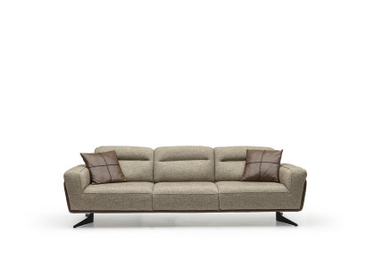 Canapé d'angle spacieux et confortable 260cm Tissu Chambre