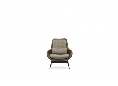 Fauteuil lounge marron