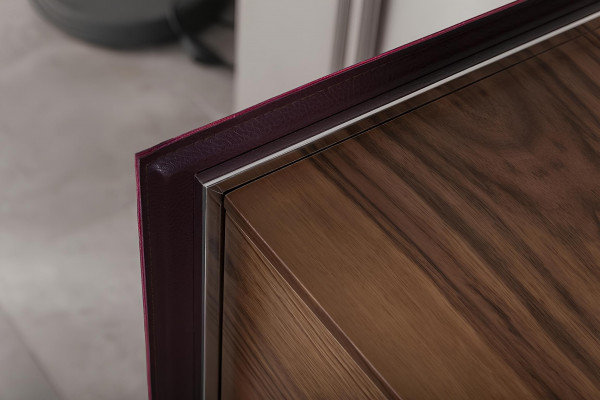 Ensemble de meubles de salle à manger brun table chaises armoire