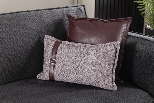 Canapé rembourré en tissu de 330 cm