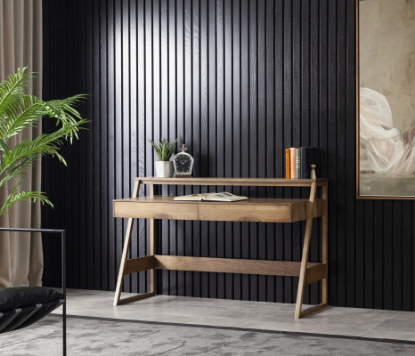 Table console luxueuse en bois avec un espace de rangement confortable