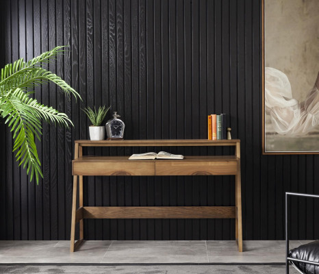 Table console luxueuse en bois avec un espace de rangement confortable