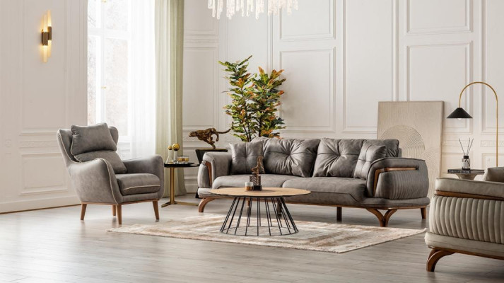 Ensemble de canapé d'angle Canapé confortable Canapé 3+1 Canapé relax