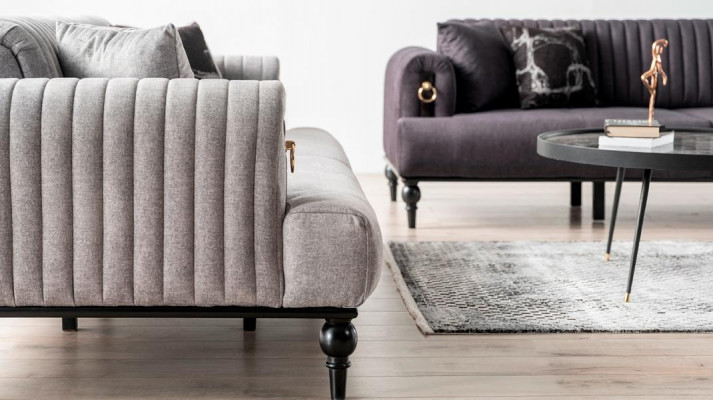 Canapé confortable 3 places pour votre salon avec confort et design moderne