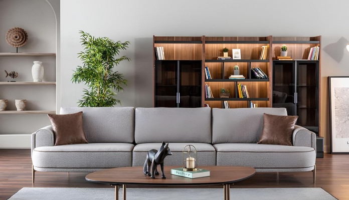 Ensemble de canapé gris 32 places meubles de table