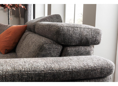 Fauteuil en cuir gris moderne