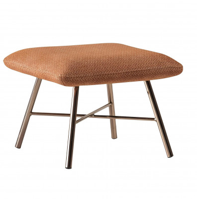 Fauteuil moderne en acier, meuble rembourré luxueux