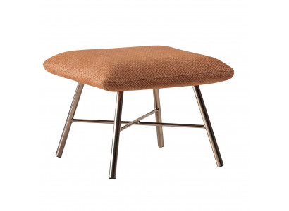 Fauteuil moderne en acier, meuble rembourré luxueux