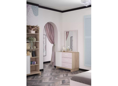 Peili armoire pour chambre d'enfant rose 2 pièces