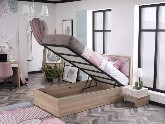 Ensemble de meubles pour chambre d'enfants 4 pièces rose