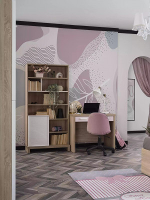 Ensemble de meubles pour enfants en rose 8 pièces