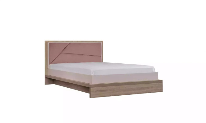 Lit pour enfant en bois rose moderne