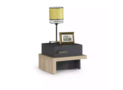 Table de nuit pour enfants gris
