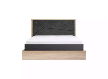 Nouvelle armoire en bois grise pour enfants dans une chambre d'adolescent