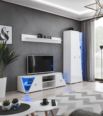 Mobilier de salon blanc luxueux
