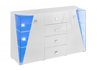 Ensemble de meubles de salon 4 pièces en blanc