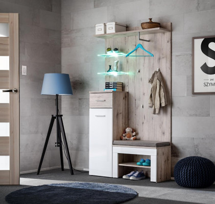 Ensemble de meubles de luxe moderne avec étagère à chaussures en bois