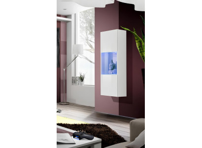 Vitrine suspendue blanche pour décoration de salon luxe moderne armoire