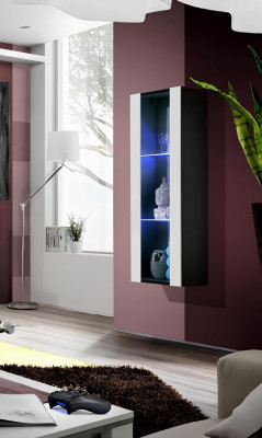 Armoire vitrine suspendue au design moderne et luxueux
