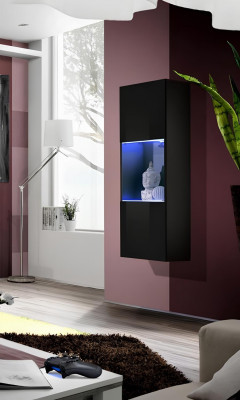 Meubles de salon modernes vitrine suspendue luxe décoration armoire encastrée
